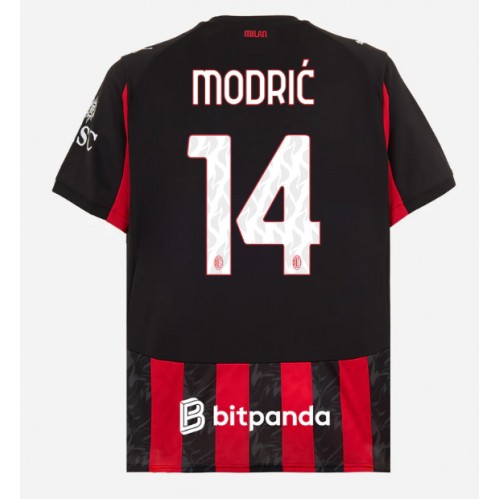 Dres AC Milan Luka Modric #14 Domaci 2025-26 Kratak Rukav
